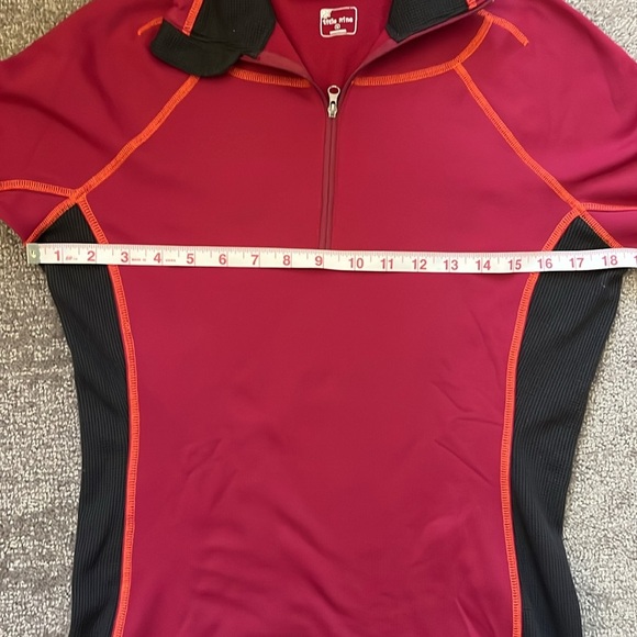Title Nine 1/4 Zip Athletic Pullover Magenta Pink Long Sleeve Top Size S - Picture 4 of 10